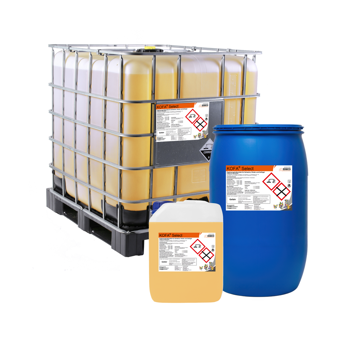 KOFA SELECT Ergänzungsfuttermittel in IBC-Container, Fass und Kanister
