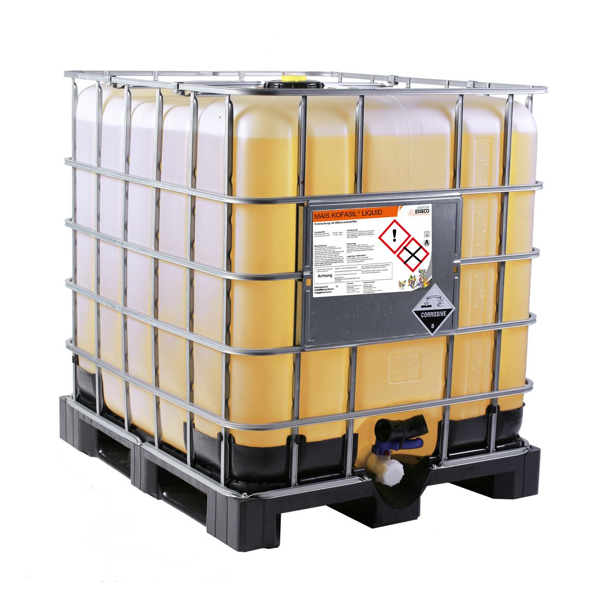 MAIS KOFASIL Siliermittel im IBC-Container für die professionelle Silageproduktion